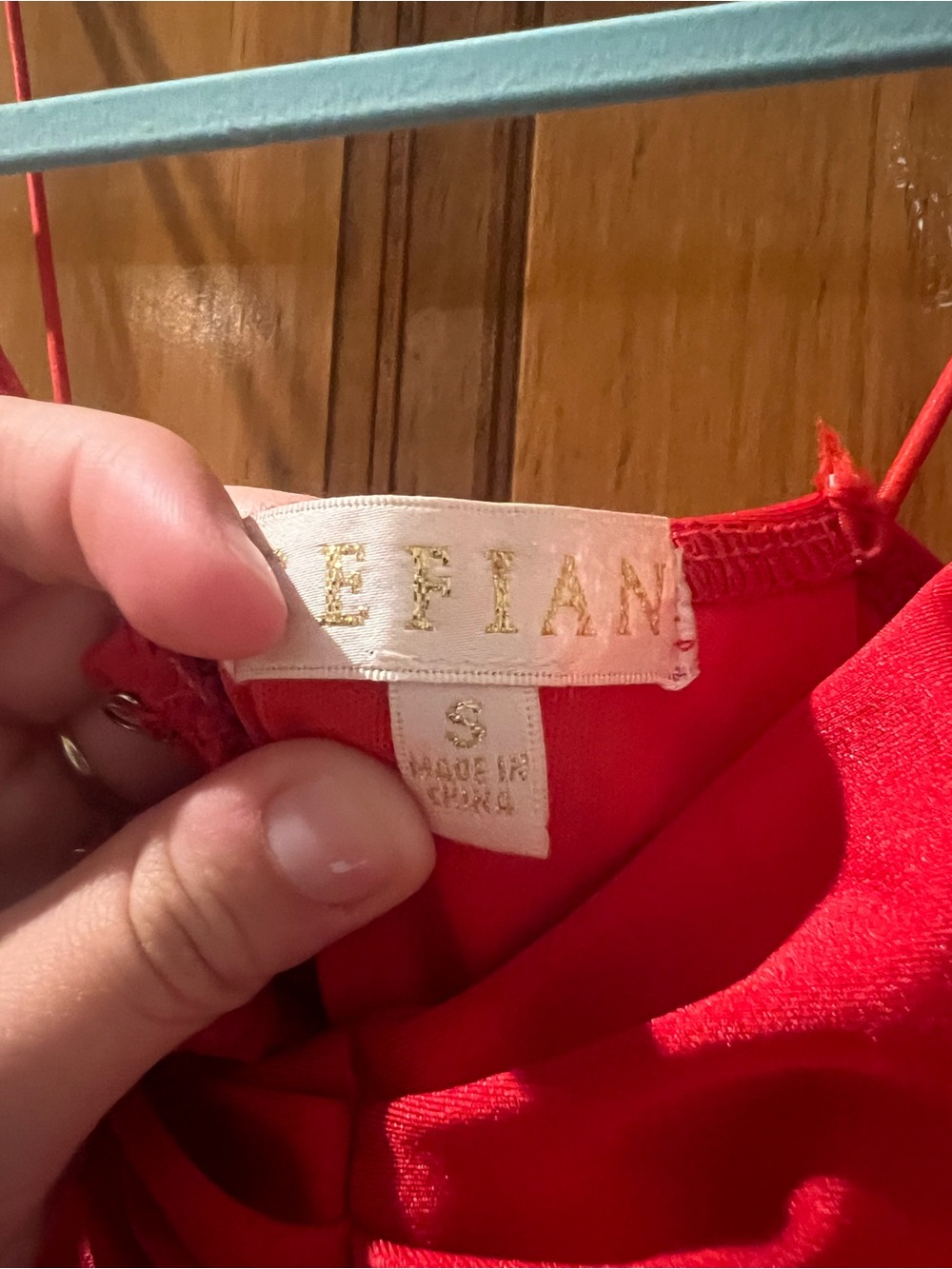 Red Ruched Spaghetti Strap Dress - Picture 3 of 3